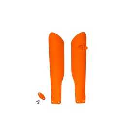 Protections de fourche UFO orange fluo KTM