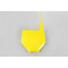 Plaque numéro frontale UFO jaune Suzuki RM-Z250