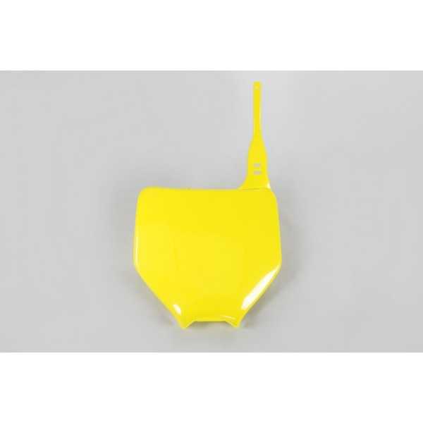 Plaque numéro frontale UFO jaune Suzuki RM-Z250