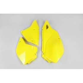 Plaques latérales UFO jaune Suzuki DR-Z400E