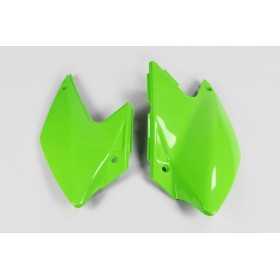 Plaques latérales UFO vert KX Kawasaki KLX450R
