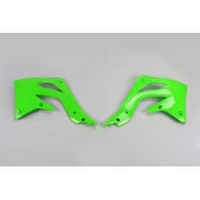 Ouïes de radiateur UFO vert Kawasaki KX450F