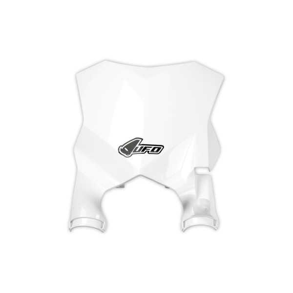 Plaque numéro frontale UFO Stadium blanc Kawasaki KX250F/450F