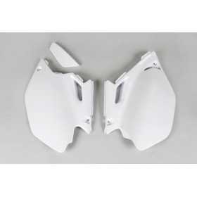 Plaques latérales UFO blanc Yamaha WR250F/450F
