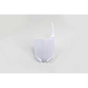 Plaque numéro frontale UFO blanc Yamaha