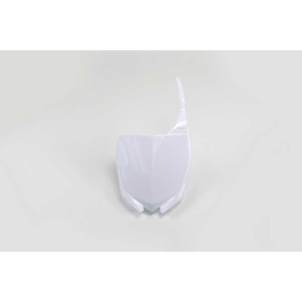 Plaque numéro frontale UFO blanc Yamaha