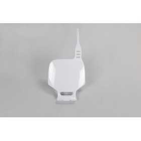 Plaque numéro frontale UFO blanc Yamaha YZ80/85