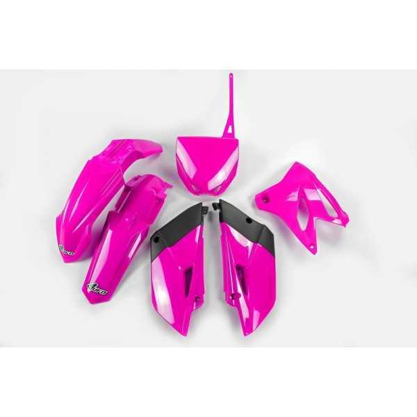 Kit plastique UFO rose fluo Yamaha YZ85