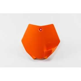 Plaque numéro frontale UFO orange KTM SX65