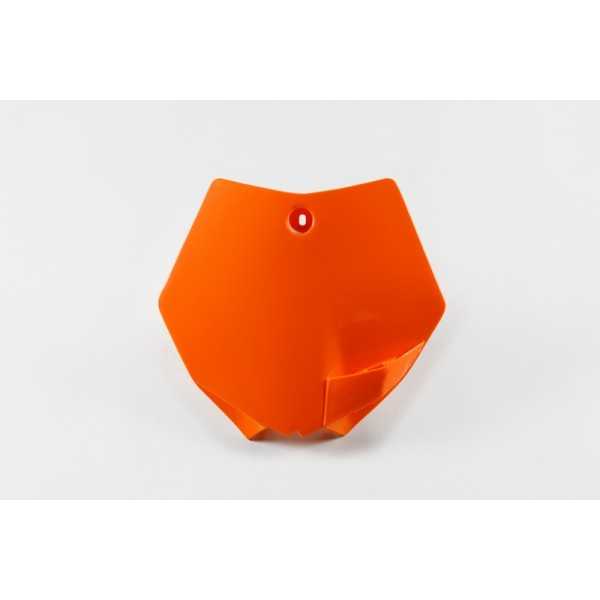 Plaque numéro frontale UFO orange KTM SX65