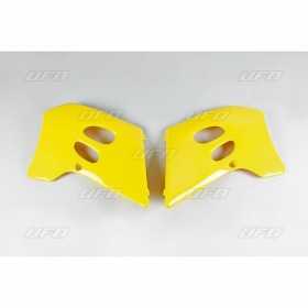 Ouïes de radiateur UFO jaune Suzuki RM125/250