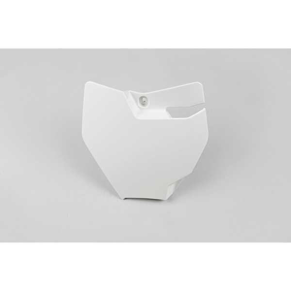Plaque numéro frontale UFO blanc KTM SX65