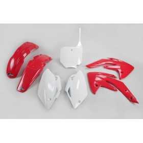 Kit plastique UFO couleur origine rouge/blanc Honda CRF150R/150F
