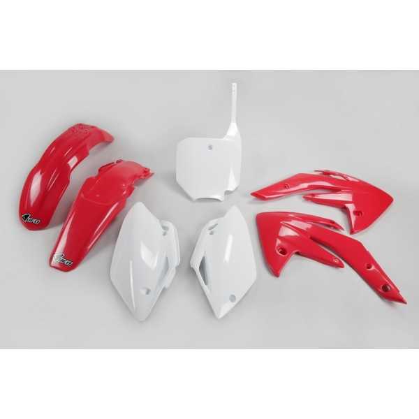 Kit plastique UFO couleur origine rouge/blanc Honda CRF150R/150F