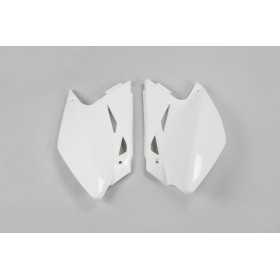 Plaques latérales UFO blanc Kawasaki KX450F