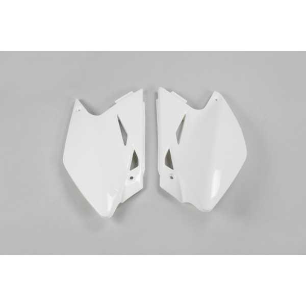 Plaques latérales UFO blanc Kawasaki KX450F