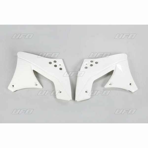 Ouïes de radiateur UFO blanc Kawasaki KX250F