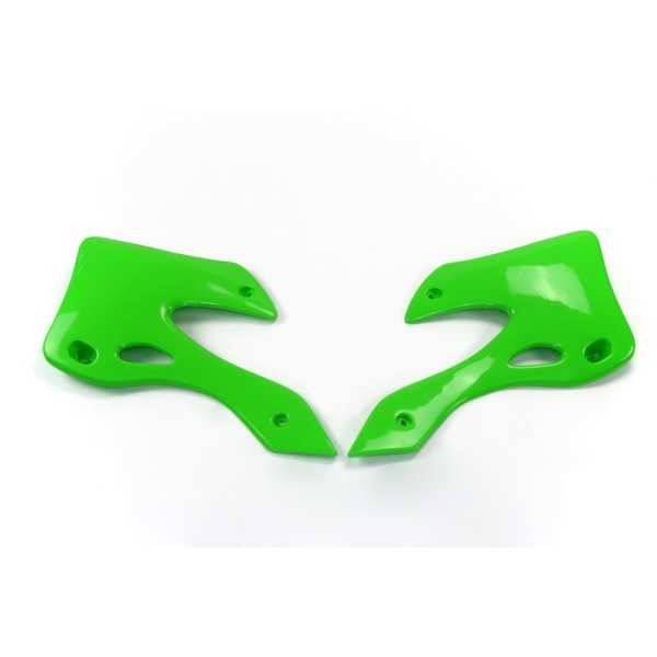 Ouïes de radiateur UFO vert Kawasaki KX125/250