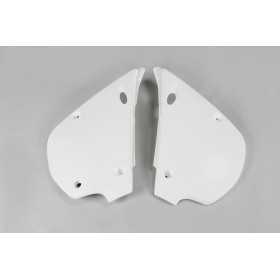 Plaques latérales UFO blanc Kawasaki KX80