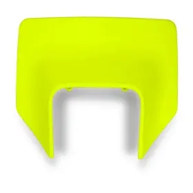 Plaque numéro frontale UFO Husqvarna jaune fluo