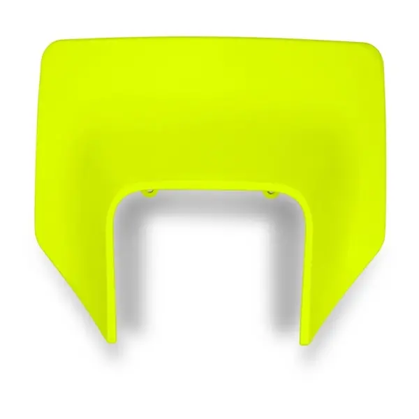 Plaque numéro frontale UFO Husqvarna jaune fluo