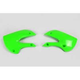 Ouïes de radiateur UFO vert Kawasaki KX65/KLX110