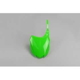 Plaque numéro frontale UFO vert Kawasaki KX250F/450F