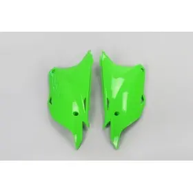 Plaques latérales UFO vert Kawasaki KX85