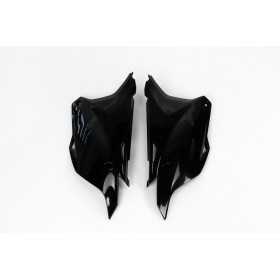 Plaques latérales UFO noir Kawasaki KX85