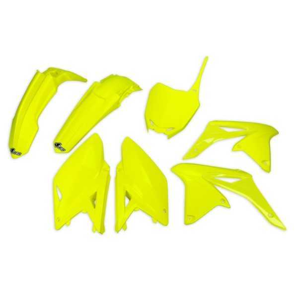 Kit plastique UFO jaune fluo Suzuki RM-Z250