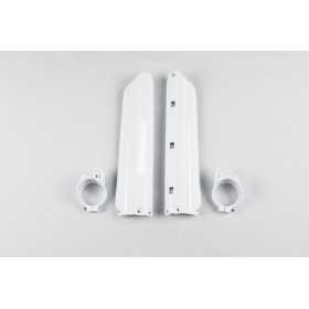 Protections de fourche UFO blanc Yamaha