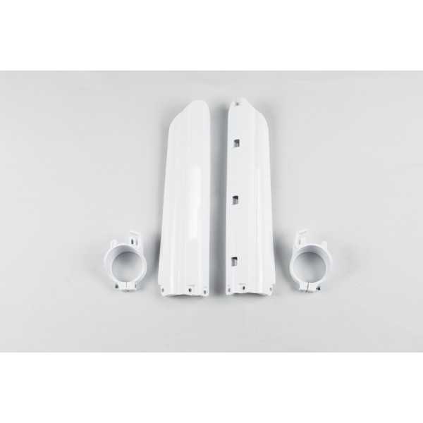 Protections de fourche UFO blanc Yamaha