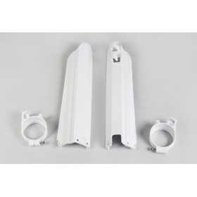 Protections de fourche UFO blanc Yamaha
