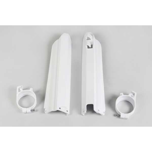 Protections de fourche UFO blanc Yamaha
