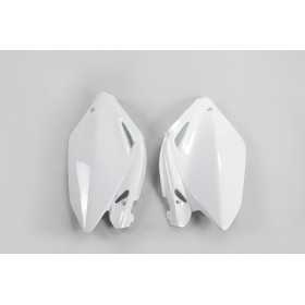 Plaques latérales UFO blanc Honda CRF250R