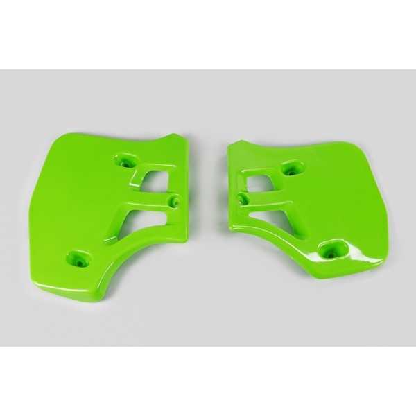 Ouïes de radiateur UFO vert Kawasaki KX250/500