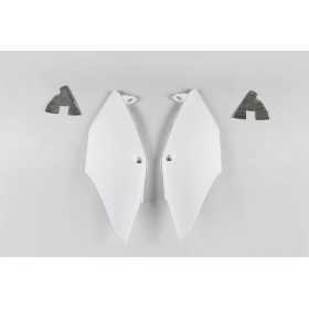 Plaques latérales UFO blanc Honda CRF250R/450R/RX