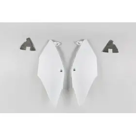 Plaques latérales UFO blanc Honda CRF250R/450R/RX