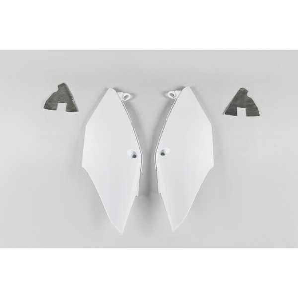 Plaques latérales UFO blanc Honda CRF250R/450R/RX