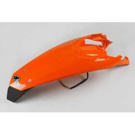 Garde-boue arrière + support de plaque avec feu UFO orange KTM