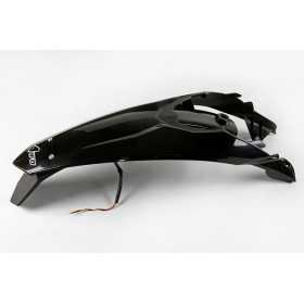 Garde-boue arrière + support de plaque avec feu UFO noir KTM