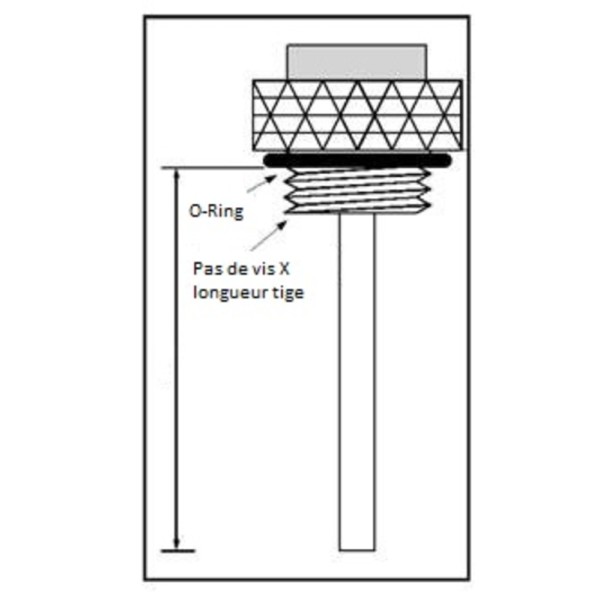 Jauge de température d'huile V PARTS Ø 30x1,5x25