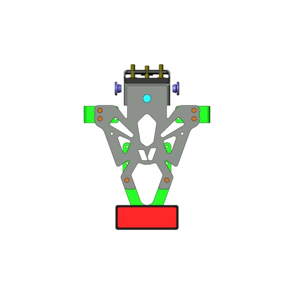 Support de plaque V PARTS noir Honda CB650F