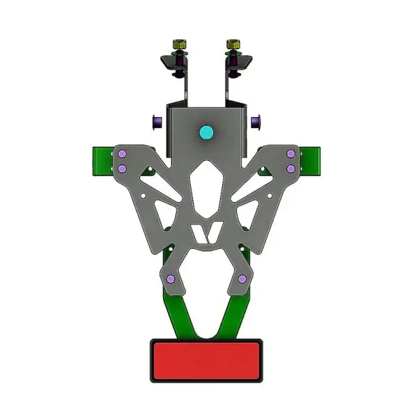 Support de plaque V PARTS noir Kawasaki ER6