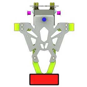 Support de plaque V PARTS noir Suzuki GSX-S750/1000