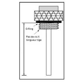 Jauge de température d'huile V PARTS Ø 27x3,0x15
