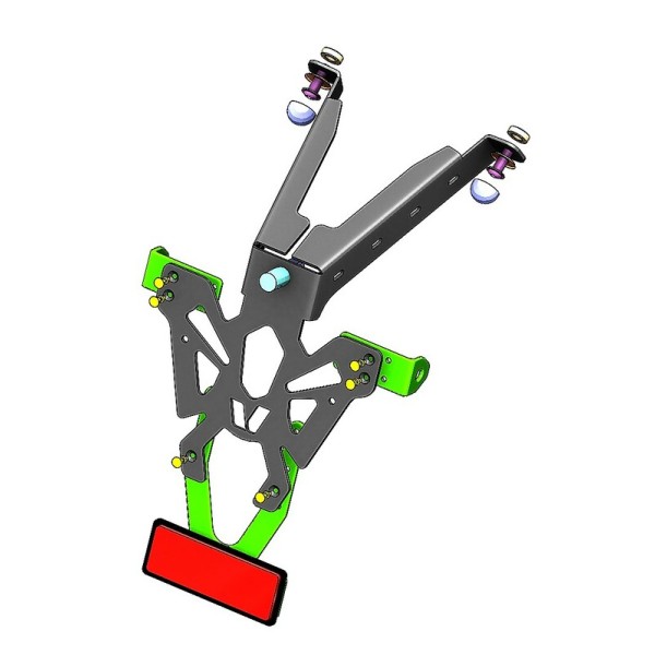 Support de plaque V PARTS noir Honda CB125R/300R