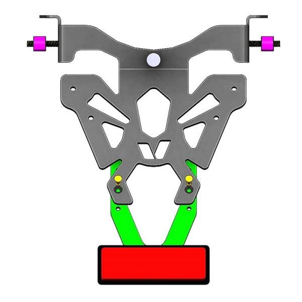 Support de plaque V PARTS noir Honda CB1000R