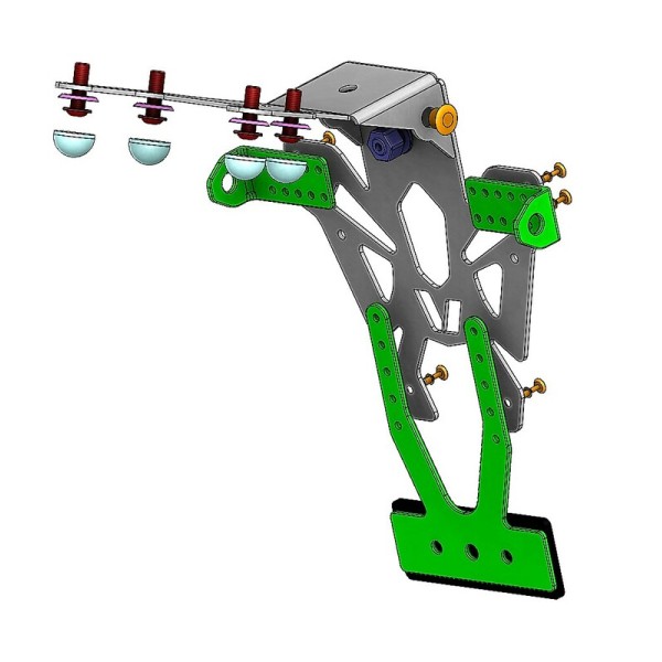 Support de plaque V PARTS noir Yamaha T-Max 530