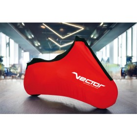 Housse de protection intérieure VECTOR Stretch pour moto/scooter - rouge - L
